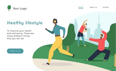 Healthy Lifestyle Landing Page