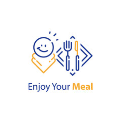 Enjoy your meal, eating at restaurant, catering service