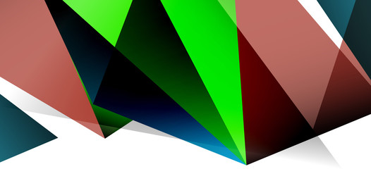 Obraz premium Triangle geometric background in trendy style on light background. Retro vector illustration. Colorful bright. Trendy modern style. Vector business illustration.