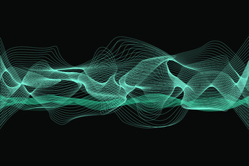 EPS 10 vector. Futuristic colorful background. Backdrop with lines and waves.