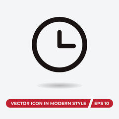 Clock vector icon, simple sign for web site and mobile app.