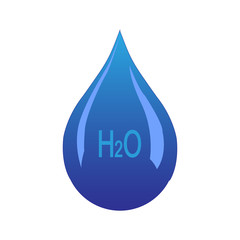 Water drop icon vector illustration.