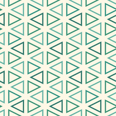 Contemporary grid pattern. Triangles motif. Repeated geometrical figures, lines ornament. Modern abstract background. Seamless surface design. Simple structure wallpaper. Digital paper, textile print.