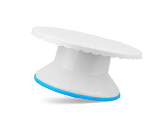 Empty cake stand on a white background