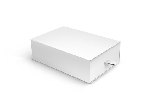 Package Cardboard Ribbon Pull And Slide Drawer Box