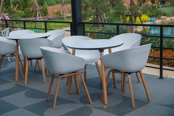 table restaurant, Black and white table table restaurant Thailand country