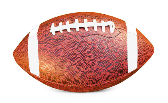 Rugby Ball On White Background