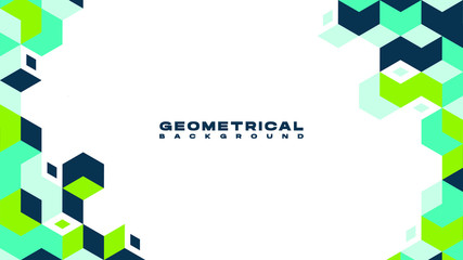 Fototapeta premium Abstract geometrical shape gradient background