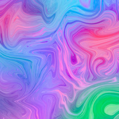 Wave abstract background. Marbling, acylic paint texture