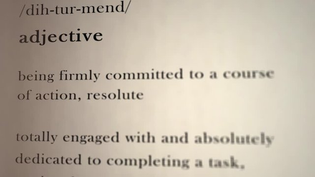 Determined Definition