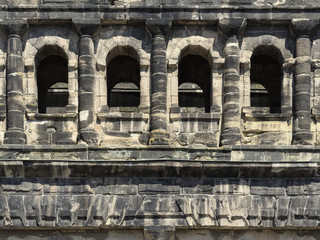 Naklejka premium Trier - Porta Nigra, römisches Stadttor , Rheinland-Pfalz, Deutschland, Europa