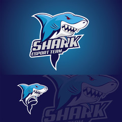 Macot Shark Esport Logo Design
