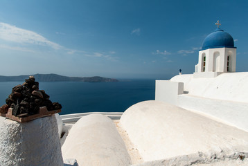 greek church in santorini greece