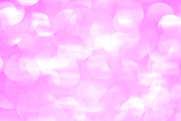 Beautiful Abstract Defocused Sparkle Glitter Lights Background. Soft Pale Pink Lilac Silver. Shine Bokeh Effect. For party, holidays, celebration.
