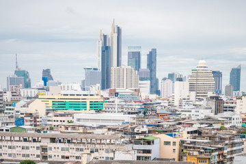 Fototapeta premium panoramic view of downtonw bangkok, thailand