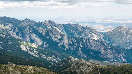 Fototapeta na wymiar Mountains of La Pedriza, Sierra Norte, Madrid.