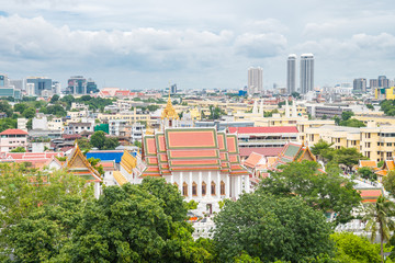 panoramic view of downtonw bangkok, thailand