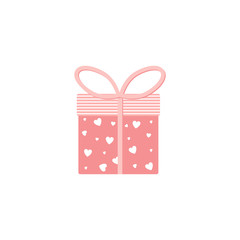 Isolated cute present, gift object icon