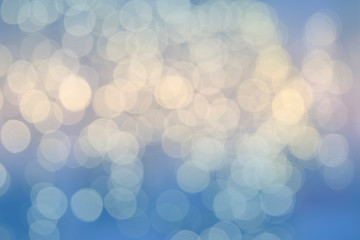 Bokeh blue and white colorful background