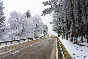 Obraz premium Winter snowy landscape