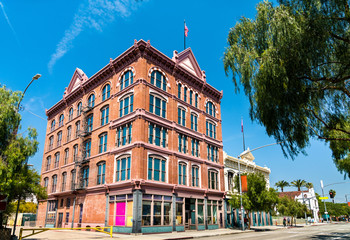 Obraz premium Historic Vickrey-Brunswig Building in Los Angeles Plaza Historic District, California
