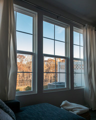 Cary, North Carolina, USA - November 29, 2019: Thanksgiving morning in quiet calm living room