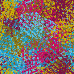 Fototapeta premium Abstract vector seamless multicolor background