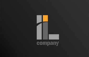 letter l alphabet icon logo shape for business company design