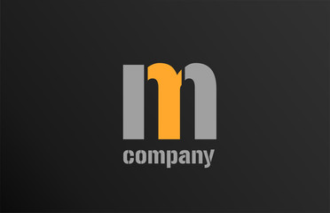 letter m alphabet icon logo shape for business company design