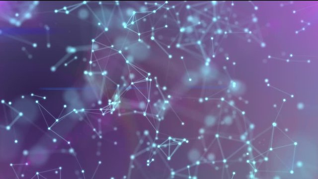 Business technology background animation network