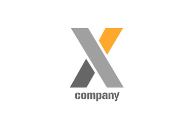 letter x alphabet icon logo shape for business company design