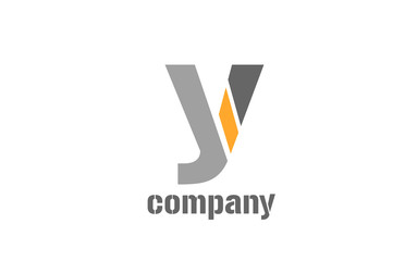 letter y alphabet icon logo shape for business company design