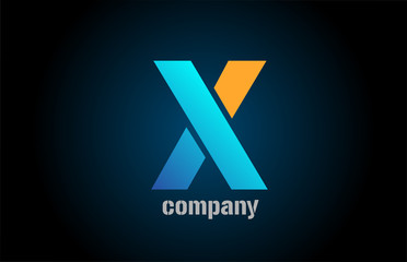 letter x alphabet icon logo shape for business company design
