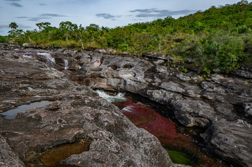 The rainbow river or five colors river is in Colombia one of the most beautiful nature places, is called Crystal Canyon