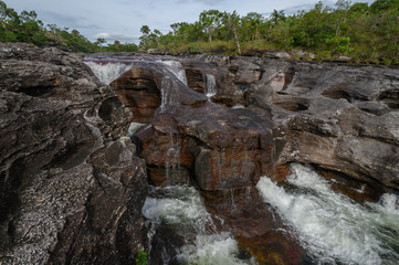 The rainbow river or five colors river is in Colombia one of the most beautiful nature places, is called Crystal Canyon