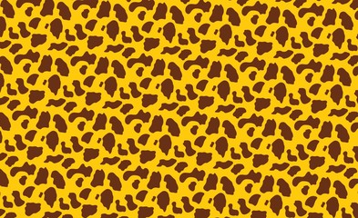 cow skin on orange  background