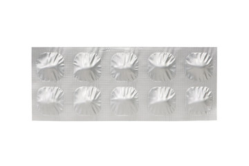 Medical tablet in aluminum foil strip