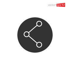 Connection Icon Design Vector Template