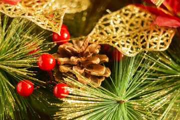 Christmas decorations and accessories.