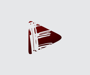 Initial E Play Logo Icon.  Audio, Video E Letter Logo
