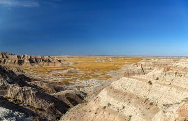 Deep Blue Sky Over Badlands National Park
