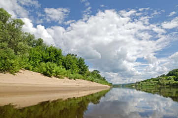 Fototapeta na wymiar Klyazma River
