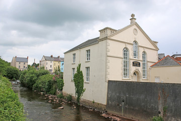 Fototapeta na wymiar River Usk in Brecon, Wales