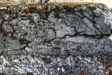 old stone wall of stones