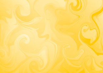 Abstract mystical golden liquid swirl pattern for graphic design background. Vector illustration. 