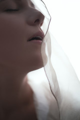 sensual girl in ecstasy