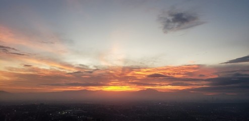 Amanecer en Ciudad de Mexico