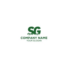 SG Turf Logo Design Vector