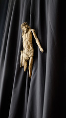 Jesus wooden sculpture.