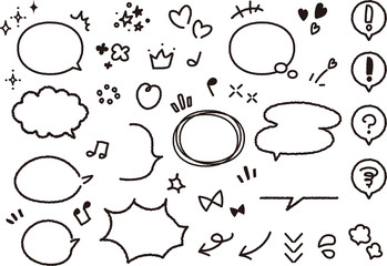 吹き出し　セット